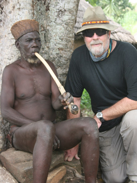 James Dorsey with Voodoo Priest, Benin