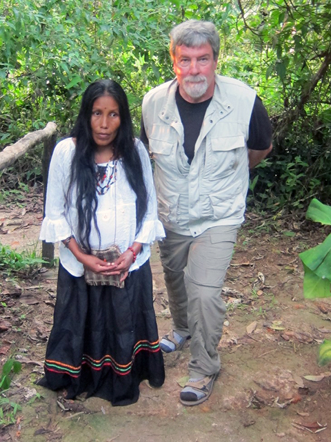James Dorsey with Female Shaman, Peruvian Amazon