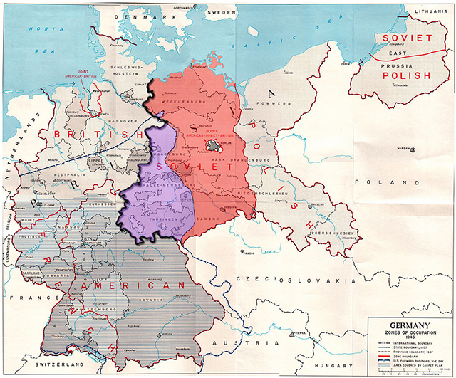 The Allied Zones of Occupation in Post-War Germany
