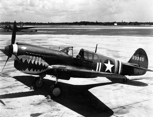 Curtiss P-40, with Shark Mouth Paint