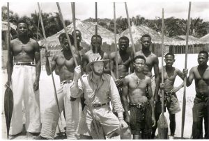 Goddard with tribespeople.