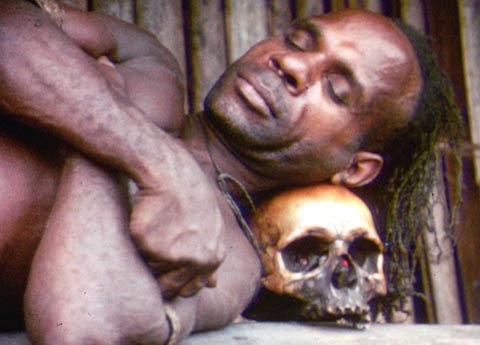 Photo of Sleeping New Guinea Man