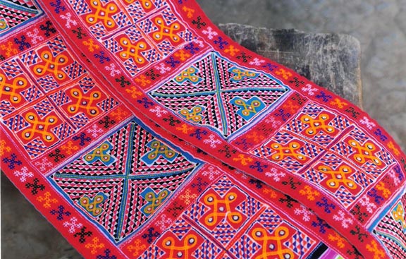 Photo of Laos Hmong Woven Pattern