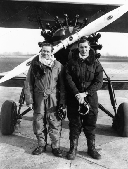 Photo of Dick Moye in Front of Plane
