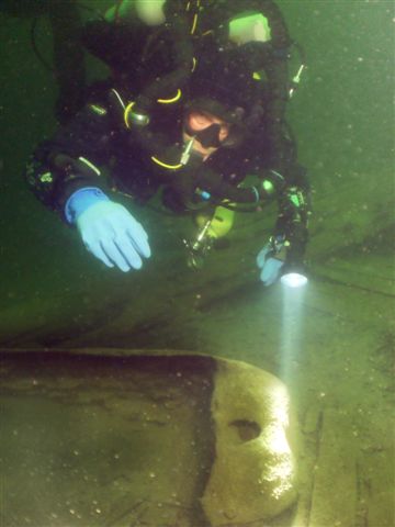 David Finnern Diving 200 Year Old Indian Canoe