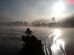 The Salu River at Dawn Near Gwa
